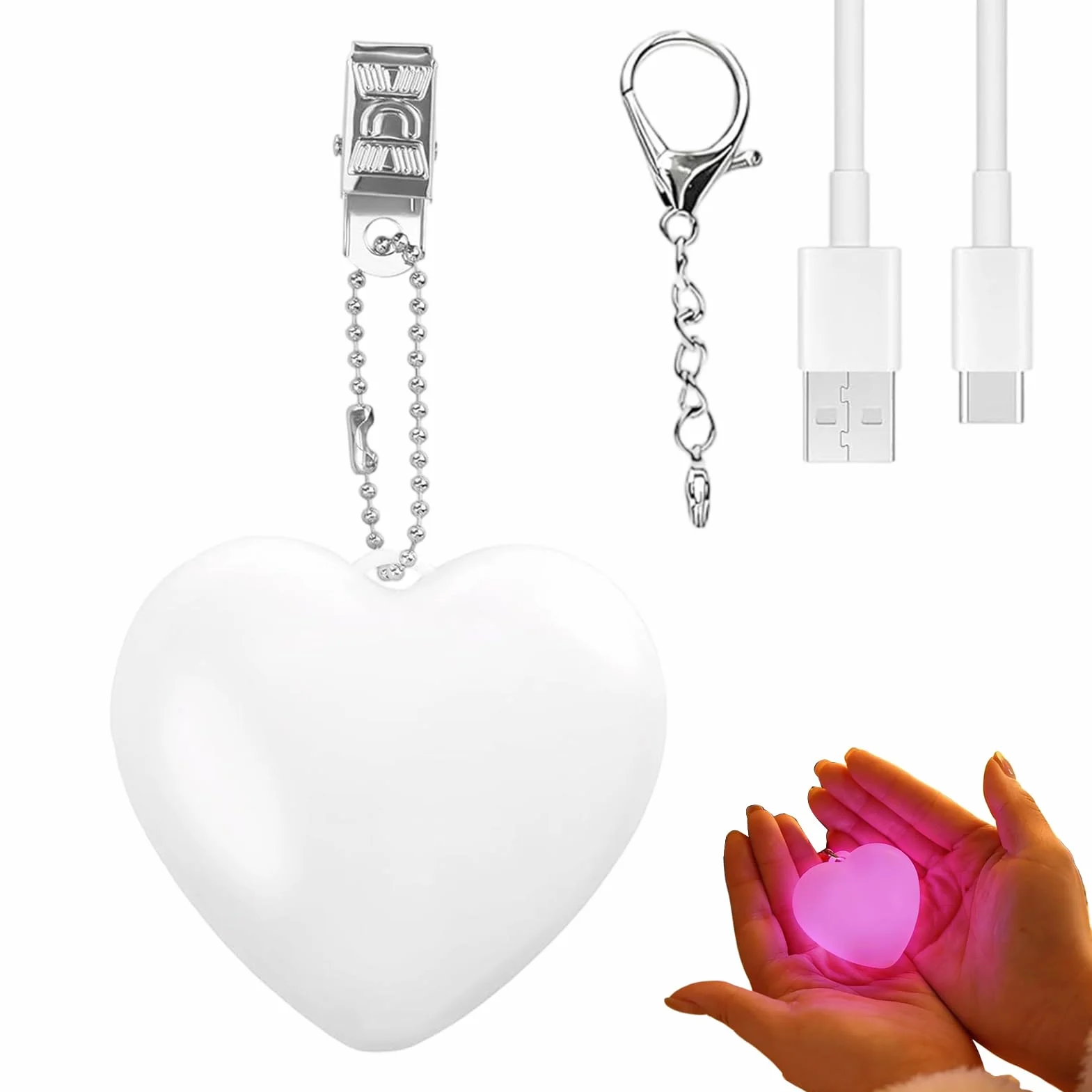 Mini LED Purse Light - Rechargeable Motion Sensor Lamp for Bags and Keychains | Small Portable Torch with Bright LED, Convenient Nighttime Walking, Bedside Desk Hallway for Travel Office Everyday Use