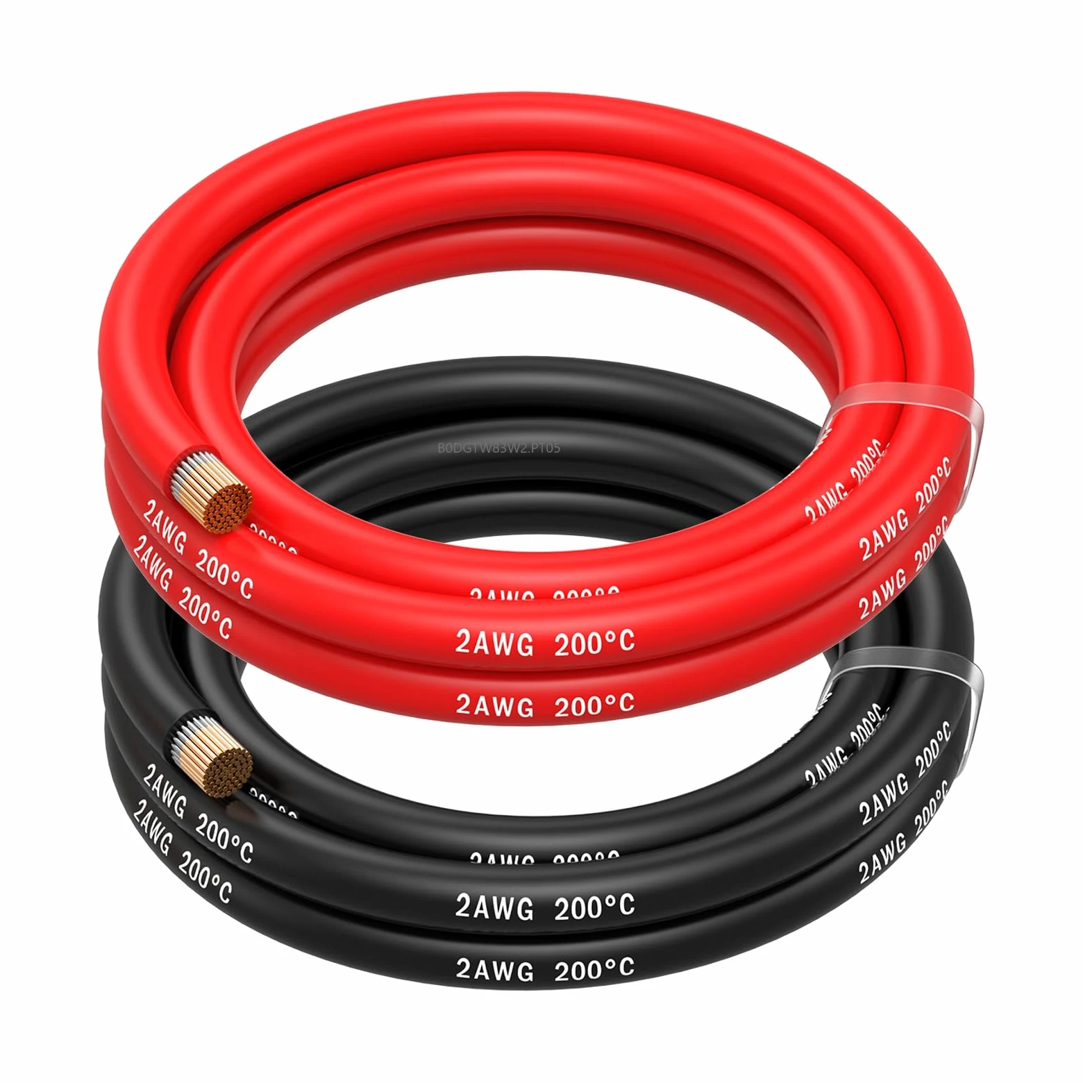 MMOBIEL 2 AWG Elektryczny Przewód - 2 Gauge (33,6mm²) Cyna Kabel Miedziany - 2 Oddzielne Przewody Czerwony i Czarny Każdy 1,5 m do Lodówek, Klimatyzatorów, Bateria Samochodowa, Bateria Spawalnicza