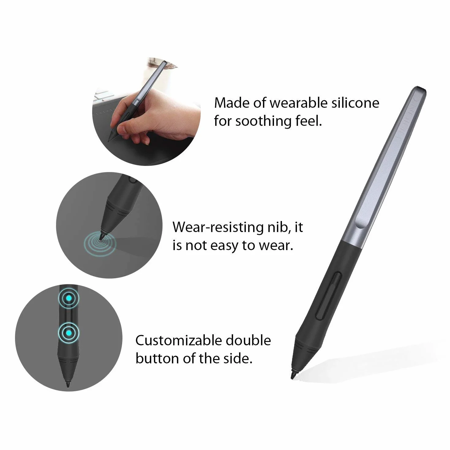 HUION INSPIROY H640P 8192 Tablet graficzny z piórem bez baterii