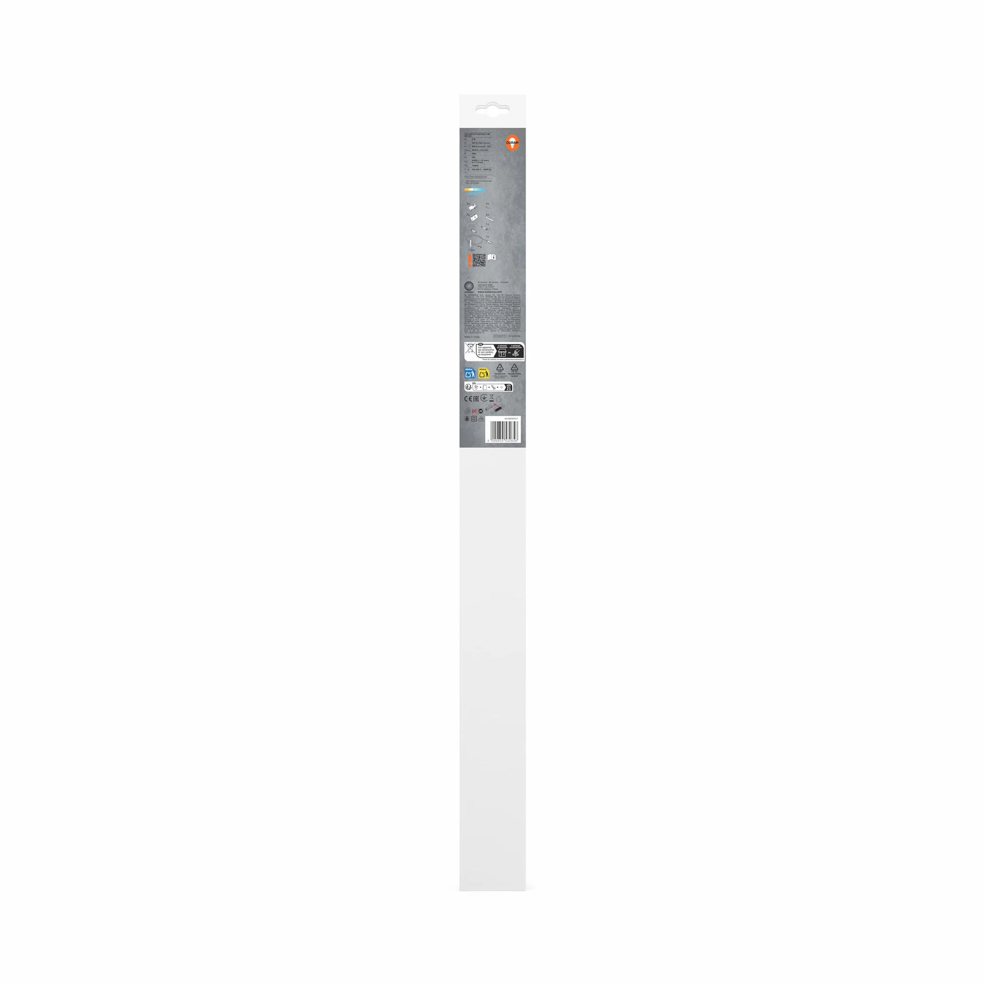 OSRAM Listwa świetlna LED Switch Batten Slim z wbudowanym przełącznikiem 600 mm 8W 4000K w kolorze białym, można łączyć z bezszwowymi taśmami świetlnymi, stopień ochrony IP20, do oświetlenia