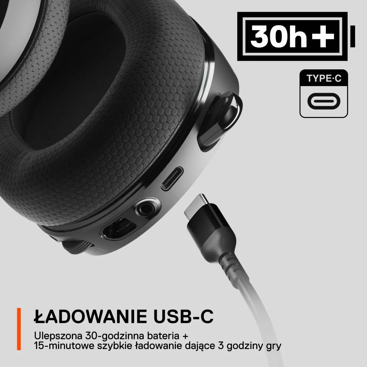 Steelseries Arctis 7X+ Słuchawki Gamingowe, Czarny