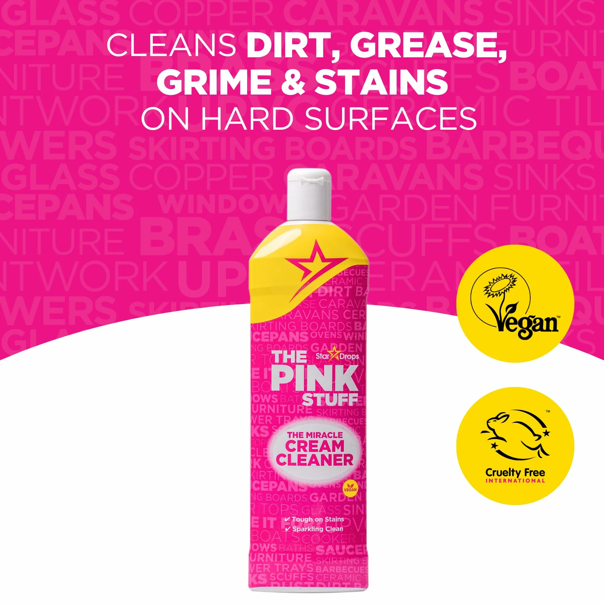 The Pink Stuff PICC367125 Środek do Czyszczenia, 500 ml, Różowy