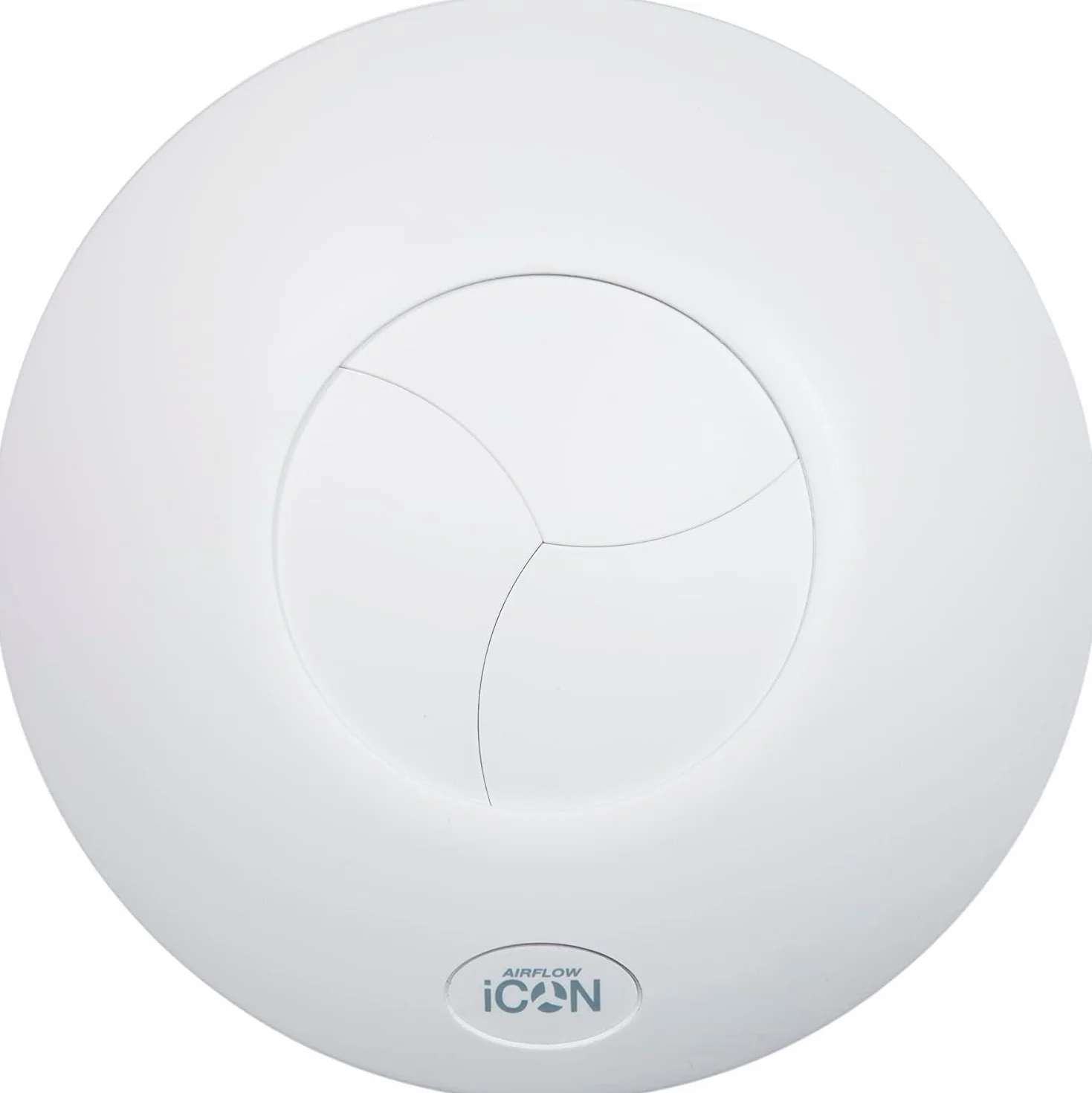 Airflow® iCON 30 wentylator wyciągowy, 100 mm/4, przepływ 33 l/s, oszczędność energii 10,7 W, cicha roleta iris, opcjonalna wilgotność, PIR i moduły czasowe, sprzedawane oddzielnie, 3 lata
