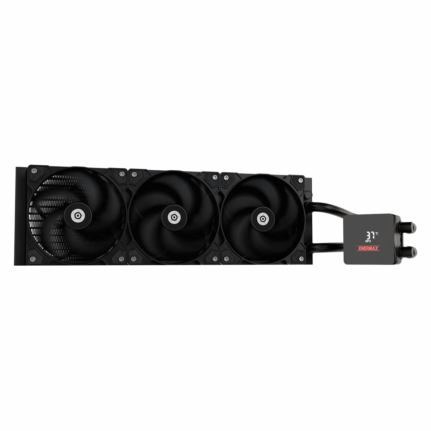 ENERMAX LIQMAX IV AIO CPU 360 mm chłodzenie wodne|Dual Chamber|TDP 380W+|Intel LGA 1851/1700/115x/2066| AMD AM5/AM4 | cyfrowy wyświetlacz |3 x 120 PWM Performance Flow Fan|ELC-LMIV360-SF