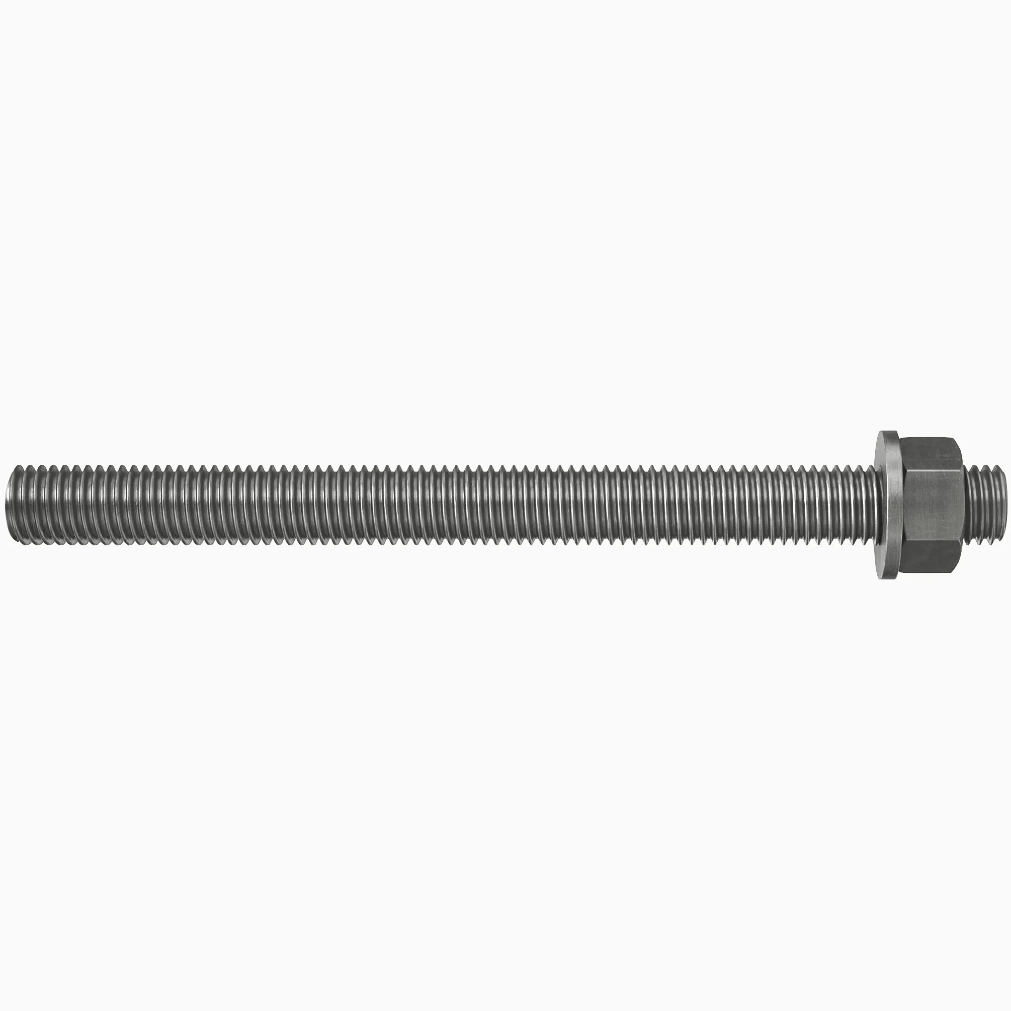 fischer 090451 pręt kotwiący FIS A M 12 x 160 R stal nierdzewna, 10 sztuk, srebrny
