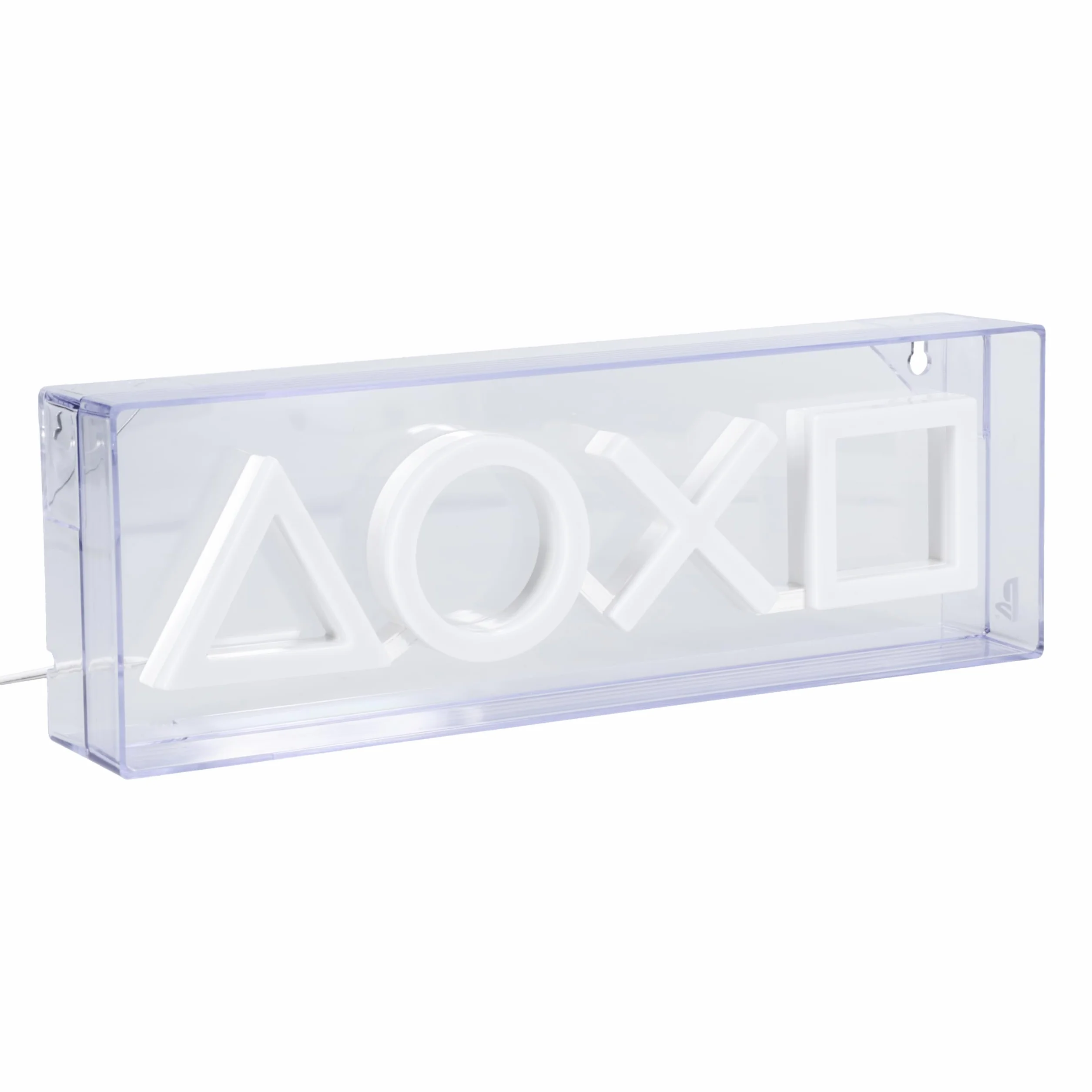 Paladone PlayStation neonowa lampa LED, wolnostojąca lub montowana na ścianie, akcesoria do pokoju gier i dekoracje dla graczy