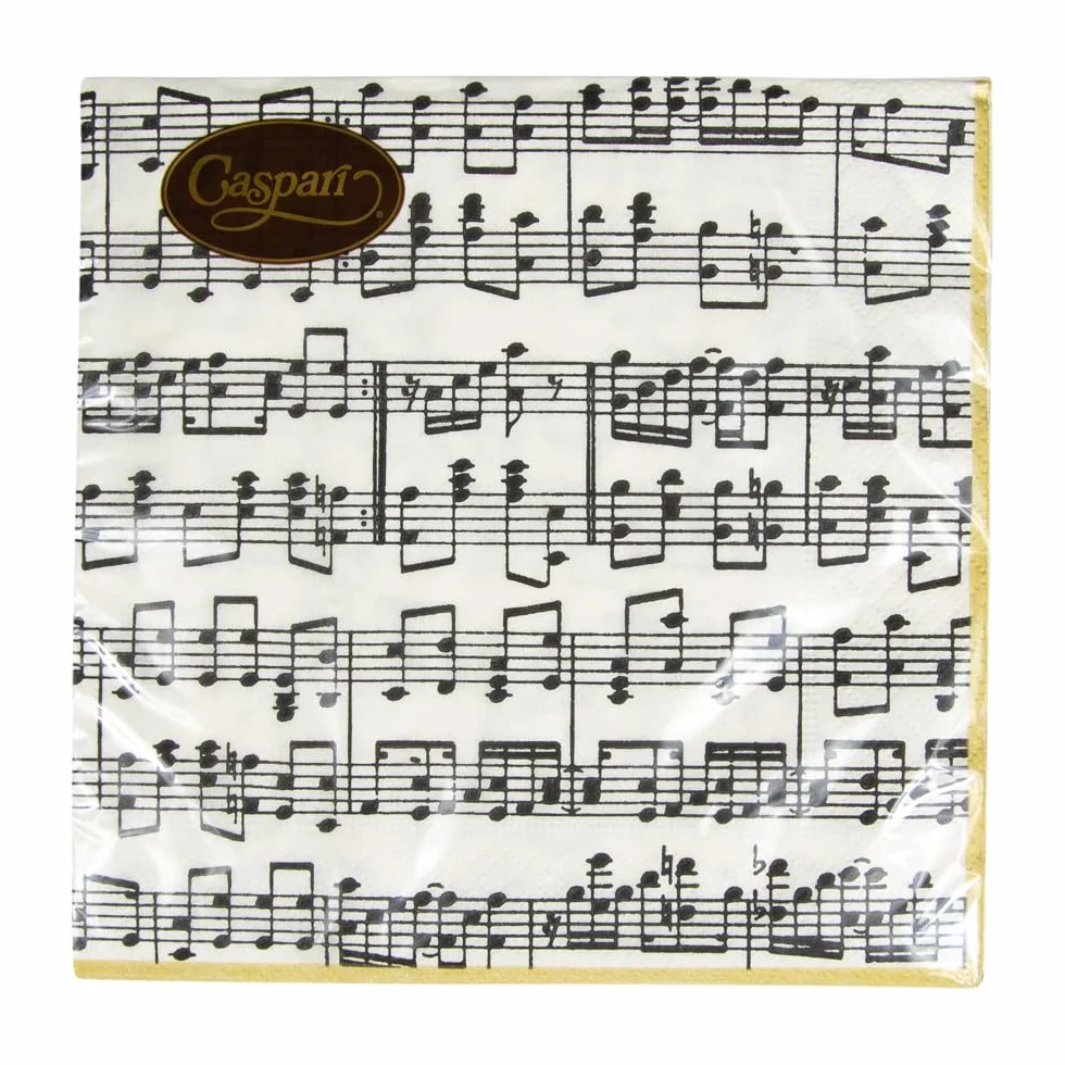 Caspari Musica papierowe serwetki obiadowe, 20 sztuk