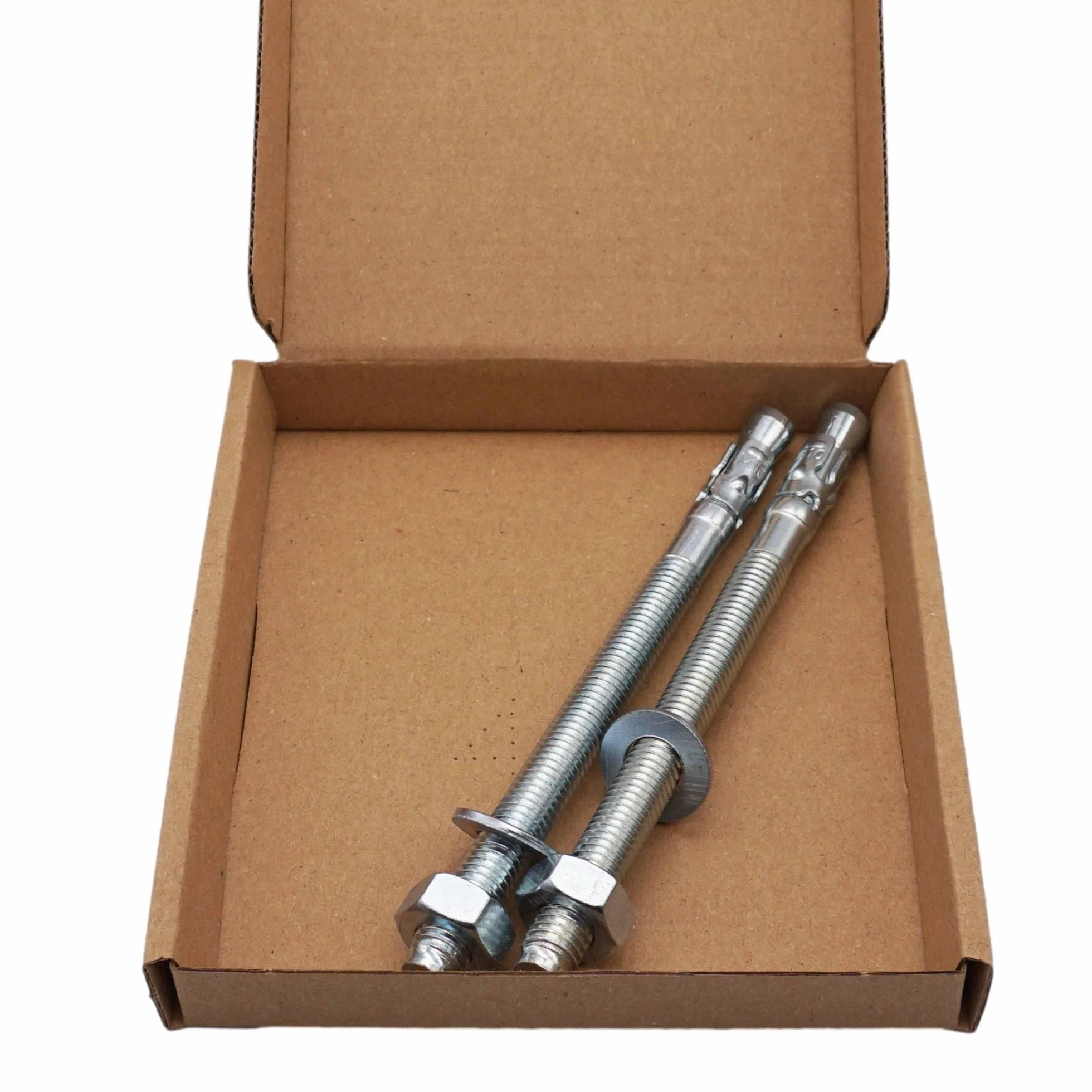 SKIR'CO (2 szt.) ocynkowane kotwy klinowe M10 x 140 mm, metalowe kołki, śruba kotwiąca, kotwa murarska, kotwa do betonu