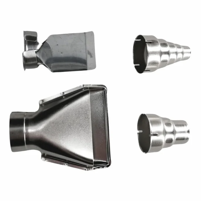 KS Tools - 960.1180F - opalarka - cyfrowy pistolet termiczny - pistolet na gorące powietrze 2000 W - myjka termiczna z 4 dyszami