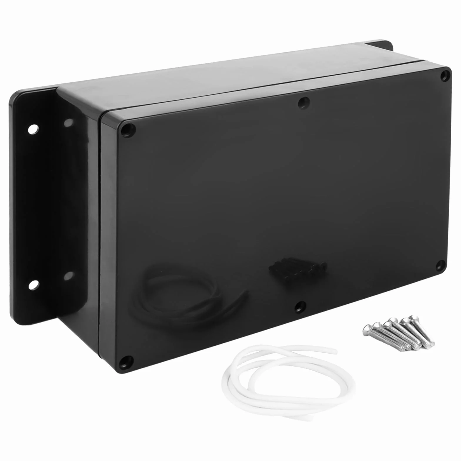 YAYODS Puszka rozgałęźna czarna – 23 x 15 x 8,5 cm obudowa elektronika – skrzynka rozgałęźna natynkowa z twardym uchem – puszka przyłączeniowa wodoszczelna IP67 – tworzywo sztuczne ABS puszka