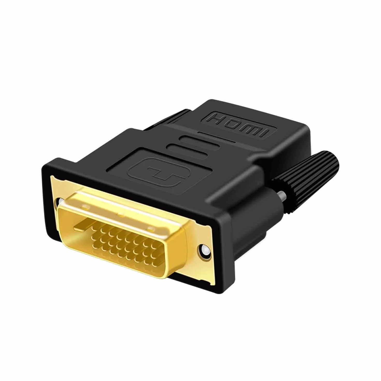 Adapter DVI na HDMI, dwukierunkowy adapter HDMI na DVI-D F/M Adapter DVI - HDMI 1080p Full HD z pozłacanymi złączami