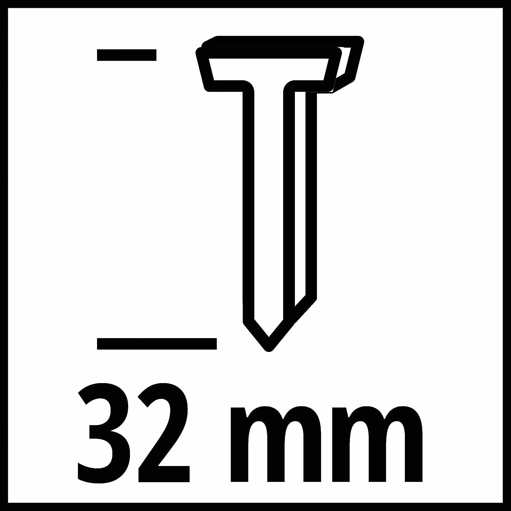 Oryginalne gwoździe Einhell (gwoździarki/zszywacze, pasują do gwoździarki akumulatorowej Einhell TE-CN 18 Li i gwoździarki akumulatorowej FIXETTO 18/50 N, 3000 szt., długość 32 mm, ze stali