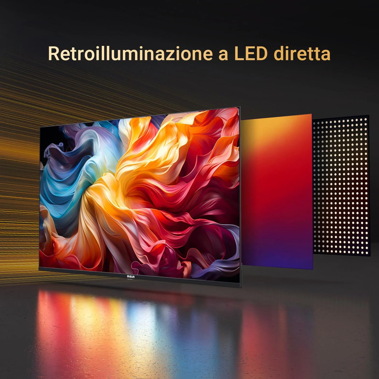 RCA E22 TV 22 cale 1080p LED telewizor Full HD Dolby Audio Triple Tuner DVB-C/-S2/-T2 VGA HDMI USB