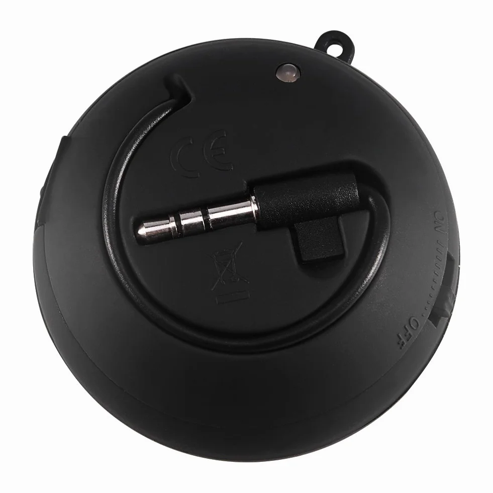 Przenośny głośnik komputerowy mini z kablem audio 3,5 mm USB czarny