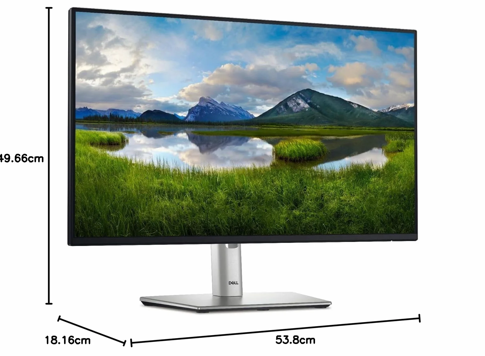 Dell P2425H 24" monitor Full HD 100 Hz IPS 5ms 99% sRGB USB-C DisplayPort HDMI VGA czarny