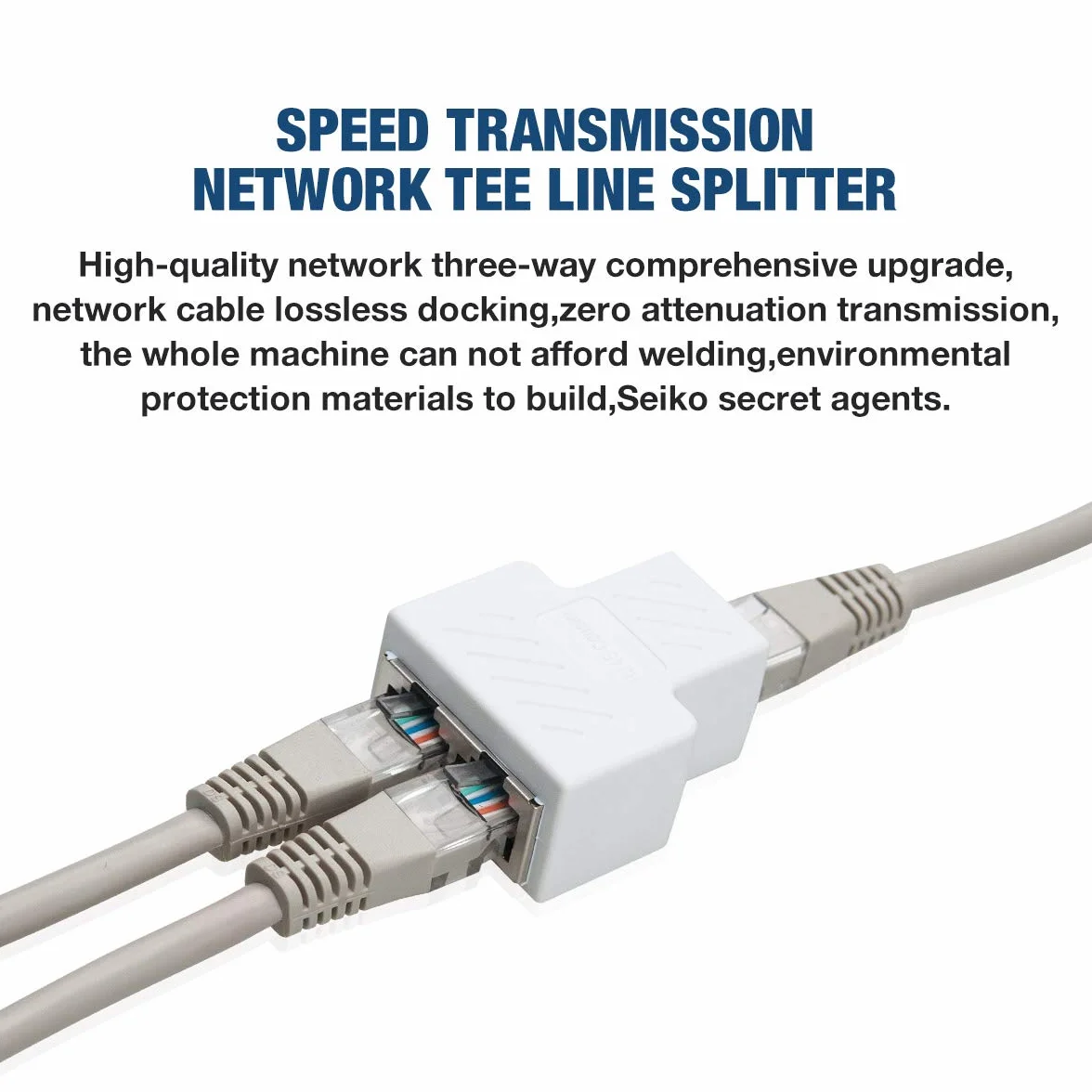 rozdzielacz RJ45 konektor żeński; adapter sieciowy 1 do 2 złącze żeńskie CAT 5/CAT 6 LAN kabel Ethernet podwójne gniazdo adapter