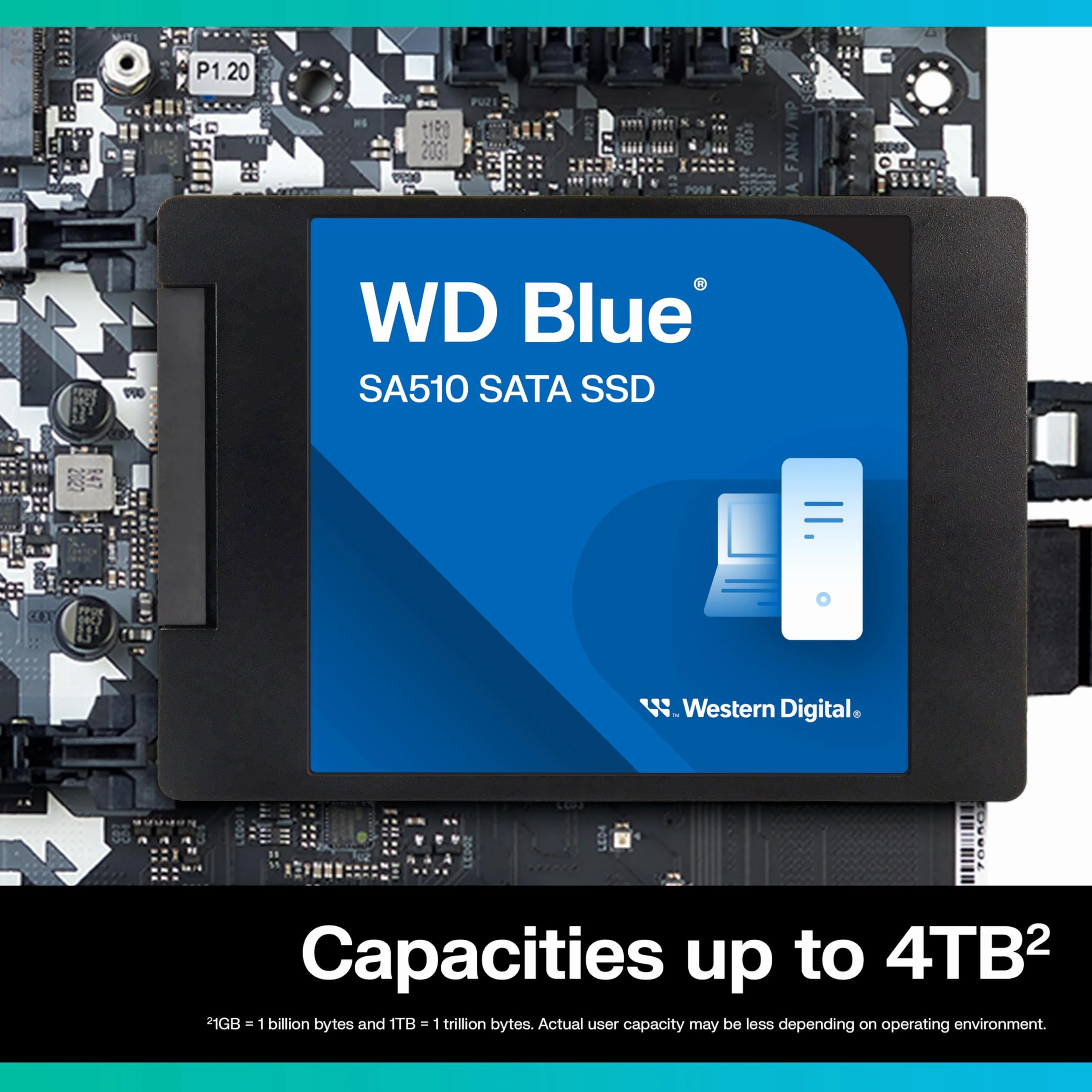 Dysk SSD WD Blue 1TB SA510 SATA3 2,5" 7mm WDS100T3B0A