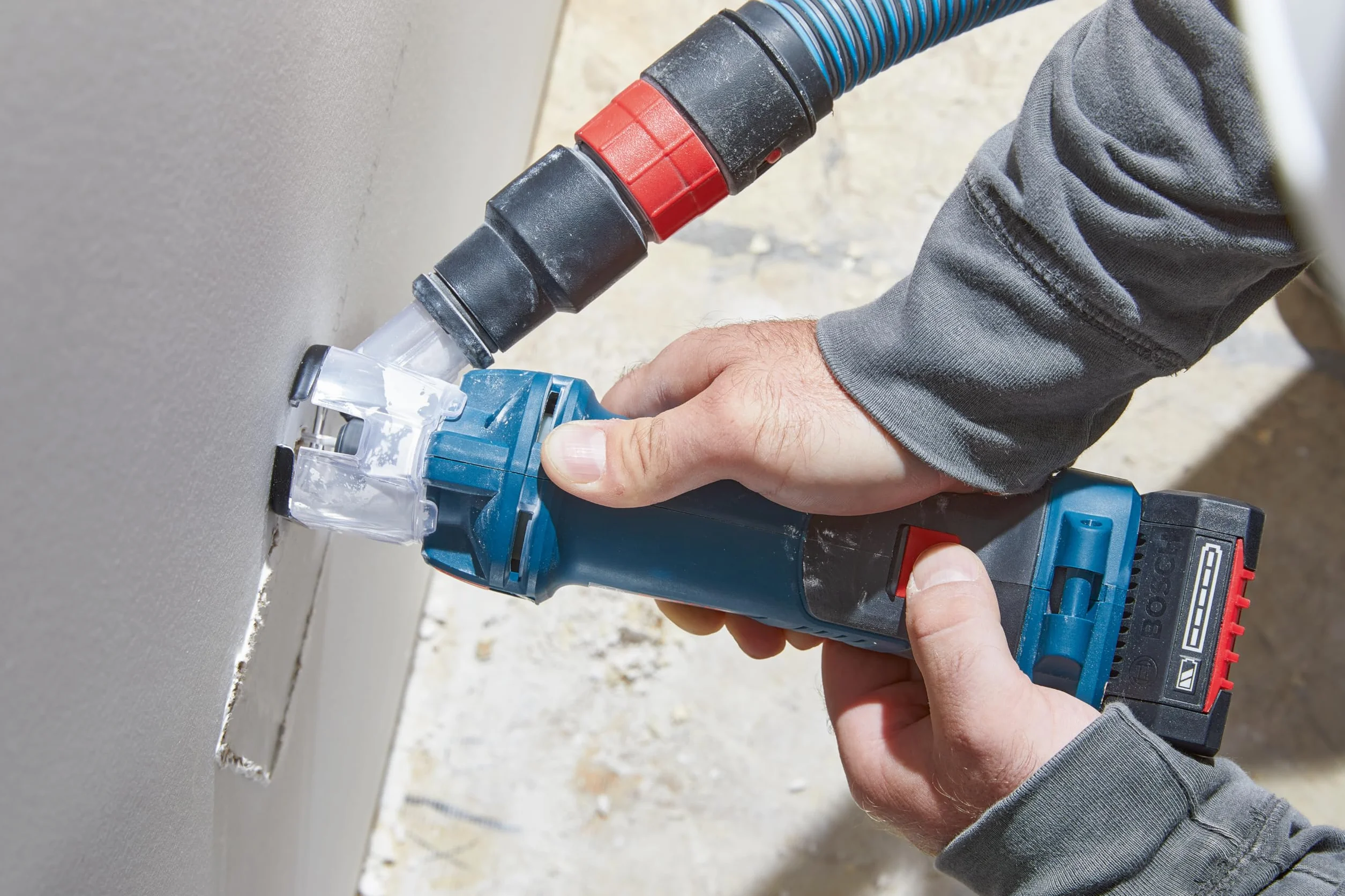 Bosch 1 x adapter do odsysania (do GCU 18 V-30, do odsysania pyłu, profesjonalne akcesoria, frezarka krawędziowa)