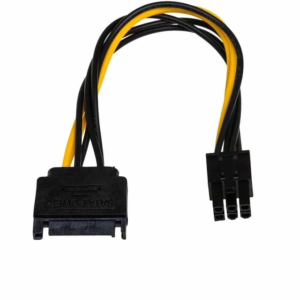 Adapter SATA / PCI-E 6-pin Akyga AK-CA-30 do karty graficznej z kablem M/F 15cm