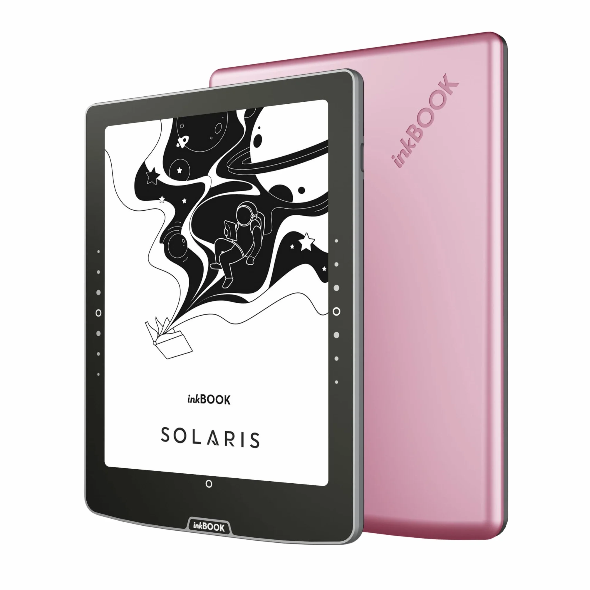 inkBOOK Solaris Pink | 6” czytnik ebooków | podświetlany ekran | aplikacje Kindle, Legimi, Empik Go Wattpad | audiobooki i TTS | bez reklam | polskie menu |