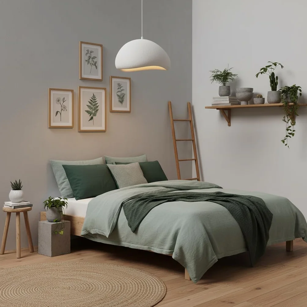 BARCELONA LED Wabi Sabi biała lampa wisząca, teksturowane wykończenie, gwint E27 Ø50 cm, styl japoński, naturalny japoński minimalizm, oświetlenie Wabi Sabi, do salonu, sypialni lub jadalni