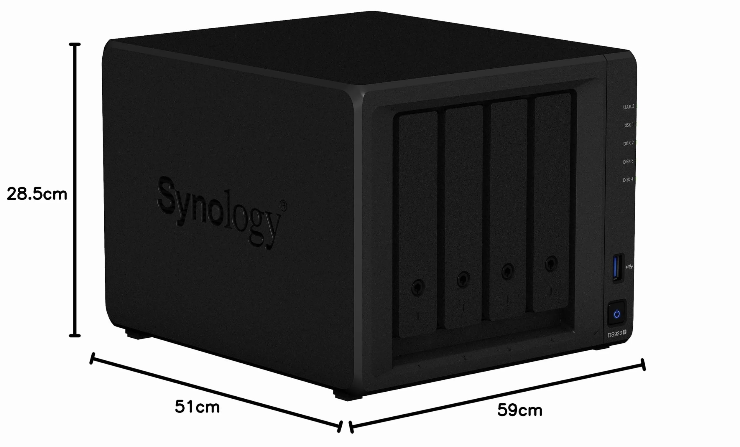 Synology 4-Bay DiskStation DS923+ (bezdyskowy) Czarny