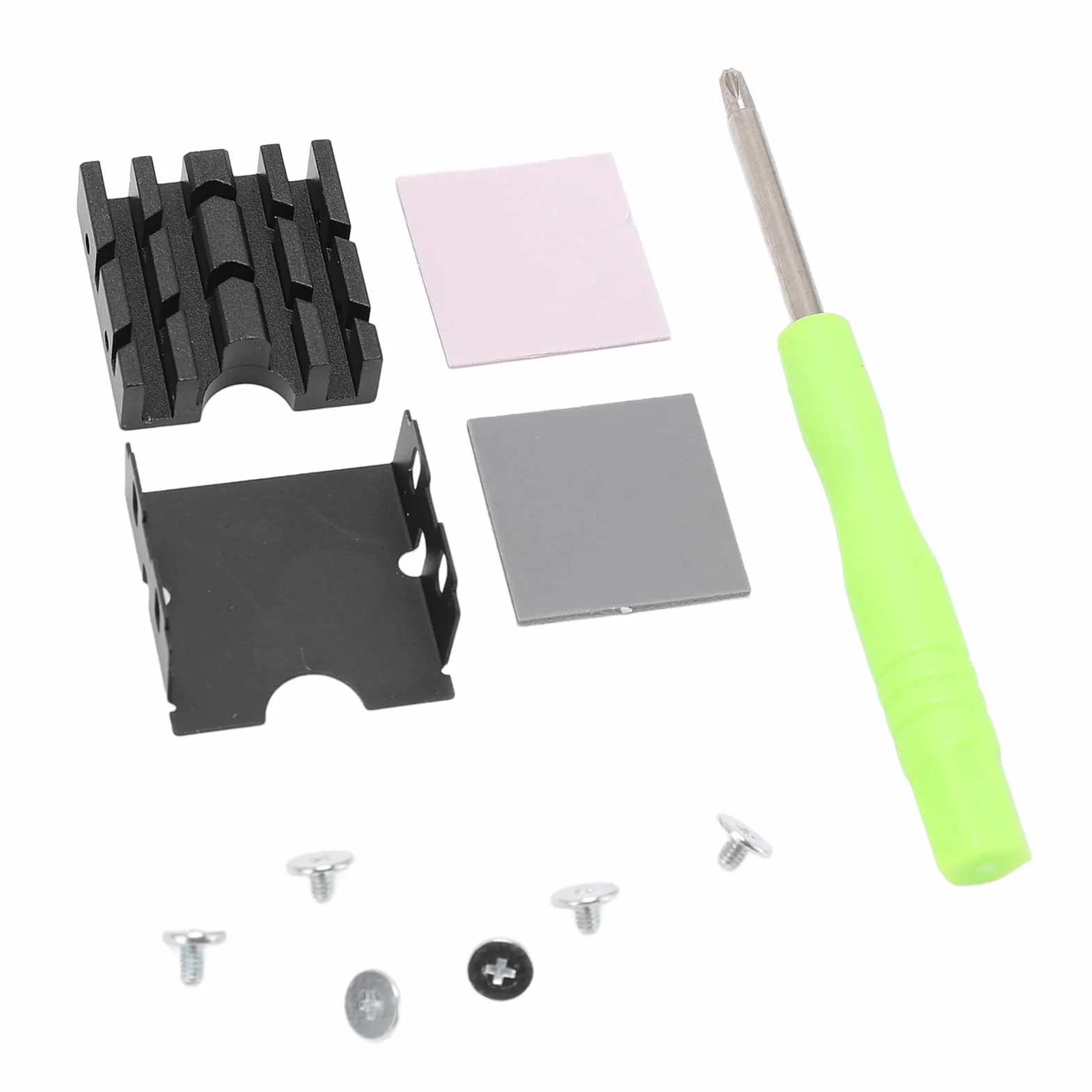 Dwustronny Radiator M.2 2230 SSD do Komputera PC, Wydajna Chłodnica Chłodząca z termiczną podkładką silikonową dla Entuzjastów Komputerów, Stop Aluminium Mg