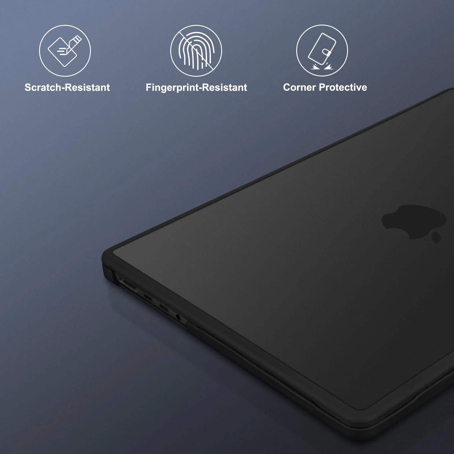 MOSISO Miękkie etui z TPU kompatybilne z MacBook Pro 35.6 cm etui M5 M4 M3 M2 M1 2026-2021, wyświetlacz 36.1 cm, odporna na zarysowania i odciski palców, twarda obudowa i podkładka pod nadgarstek