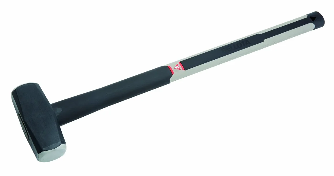 Bellota 5200-6 CF młotek z prostymi powierzchniami, uchwyt z włókna węglowego 6 kg do prac rozbijanych