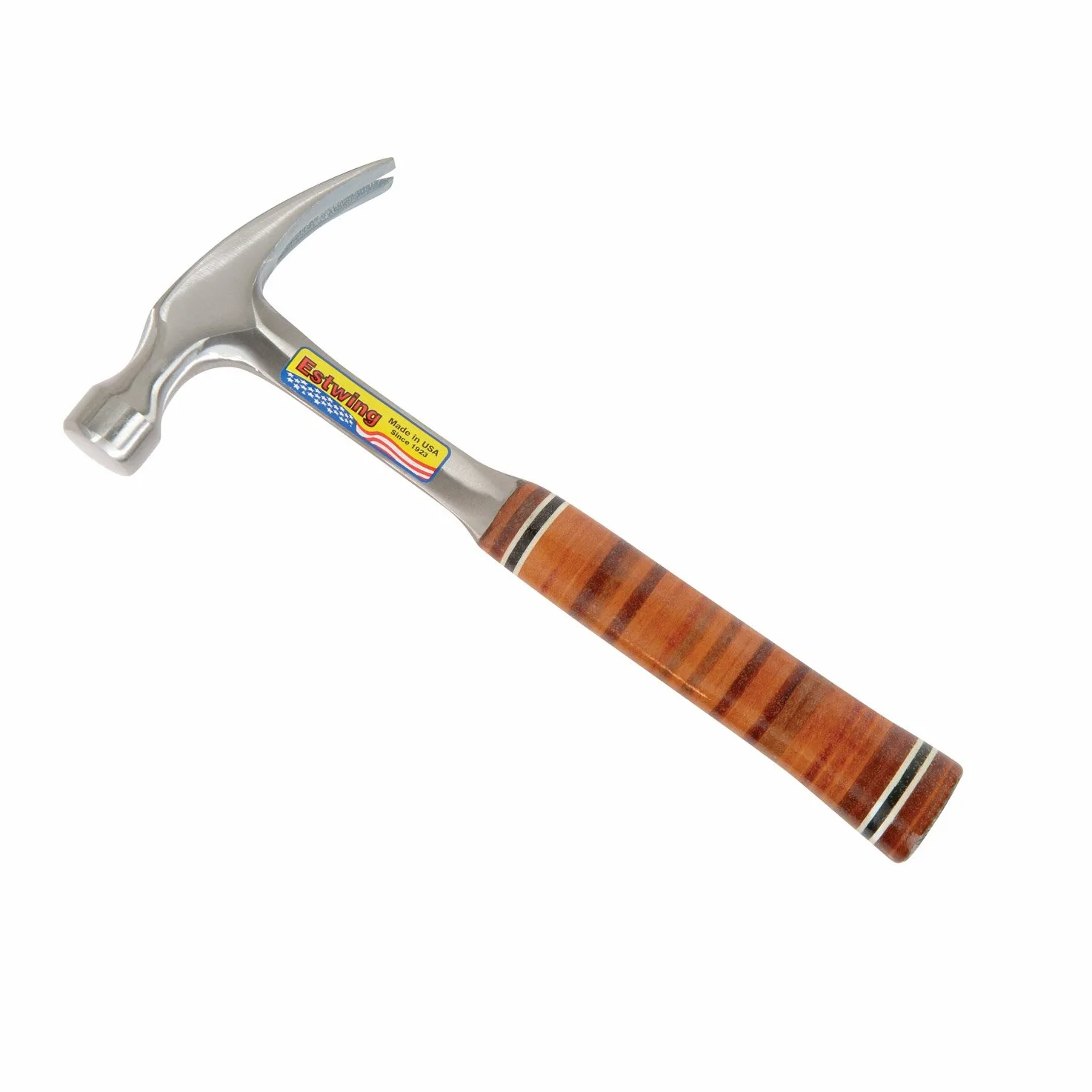 Estwing Klauenhammer, gerade Klauen, mit Leder-Griff, 340 g