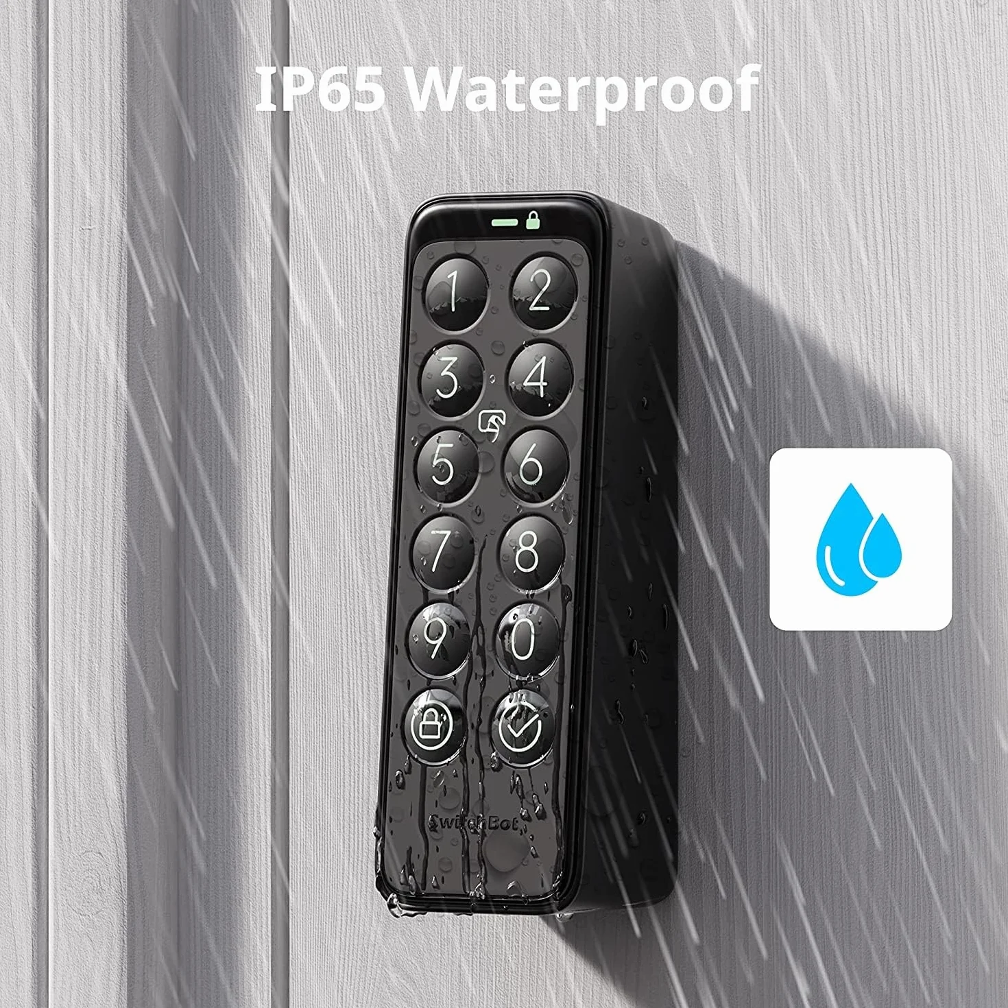 SwitchBot Keypad Touch inteligentny panel przycisków czujnik linii papilarnych NFC IP65 podświetlany