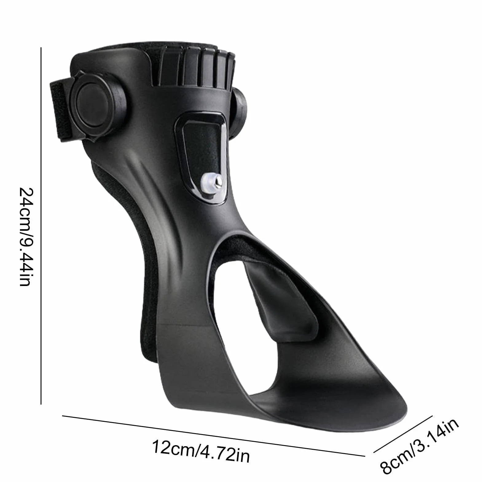Orteza podnosząca stopę Drop Foot Brace, stabilizator kostki, dla kobiet, mężczyzn, do chodzenia, treningu, 12 x 8 x 24 cm