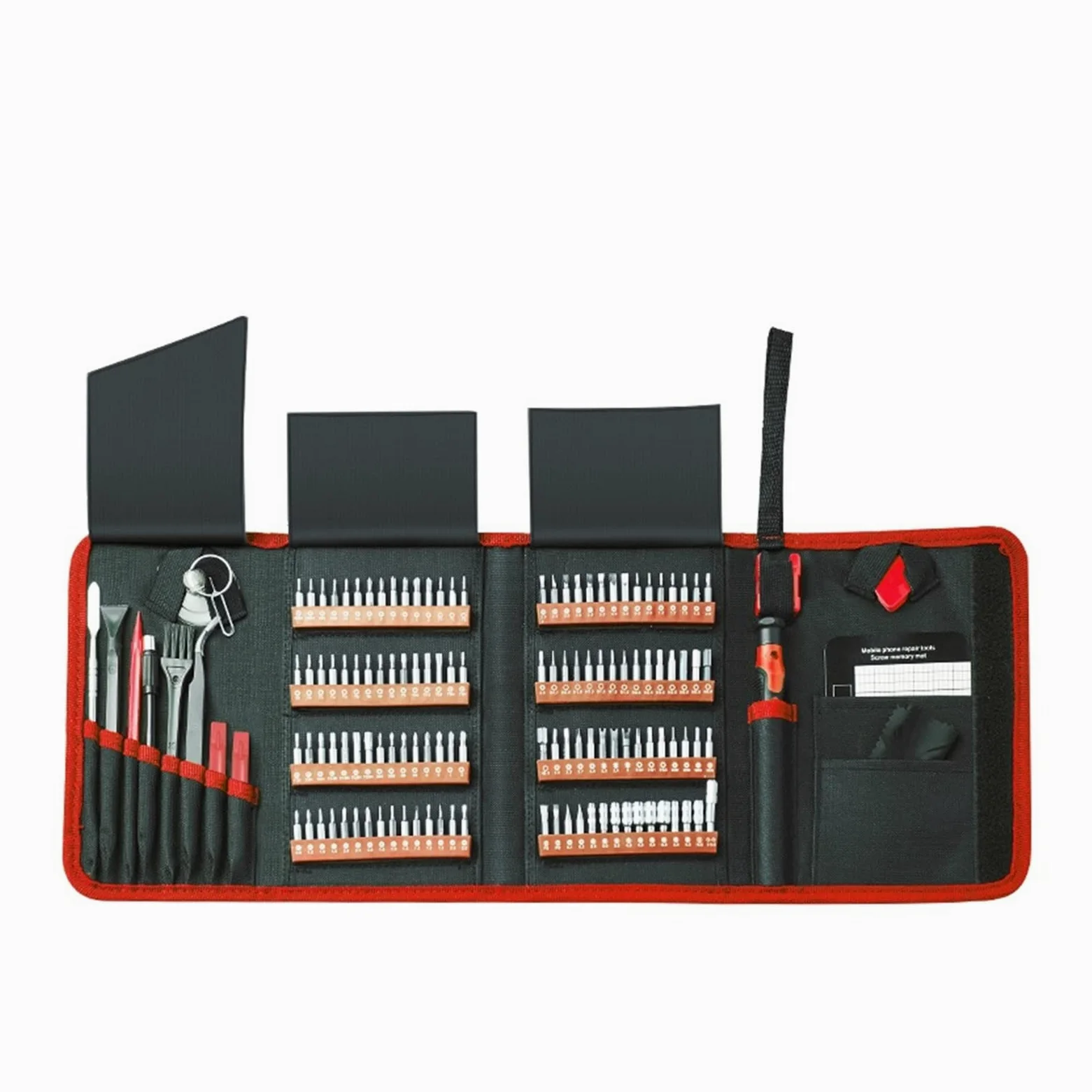 Generic Zestaw wkrętaków precyzyjnych 142 w 1 Wkrętak magnetyczny Narzędzie do naprawy laptopa do telefonu komórkowego(142Pcs Red)