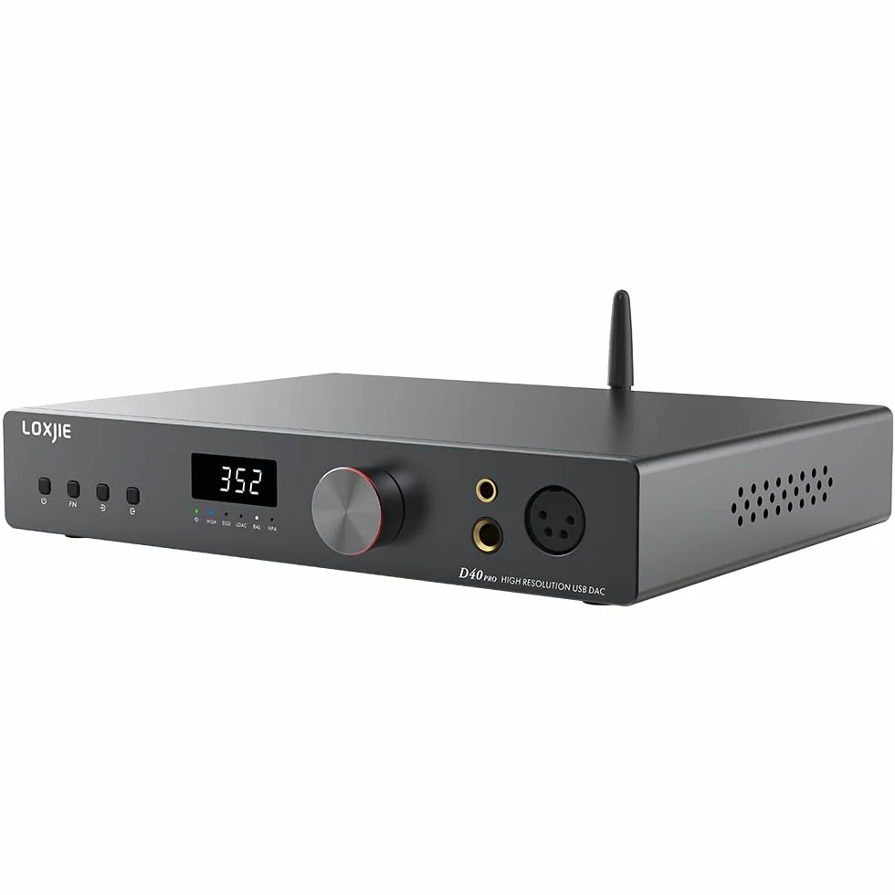 LOXJIE D40Pro DAC, ES 9039MS Pro Chip, Bluetooth DAC Audio, HiFi, dekoder wzmacniacz słuchawkowy, MQA Full Decoder, OPA1612, obsługa transportu DSD, XU-316, z pilotem zdalnego sterowania