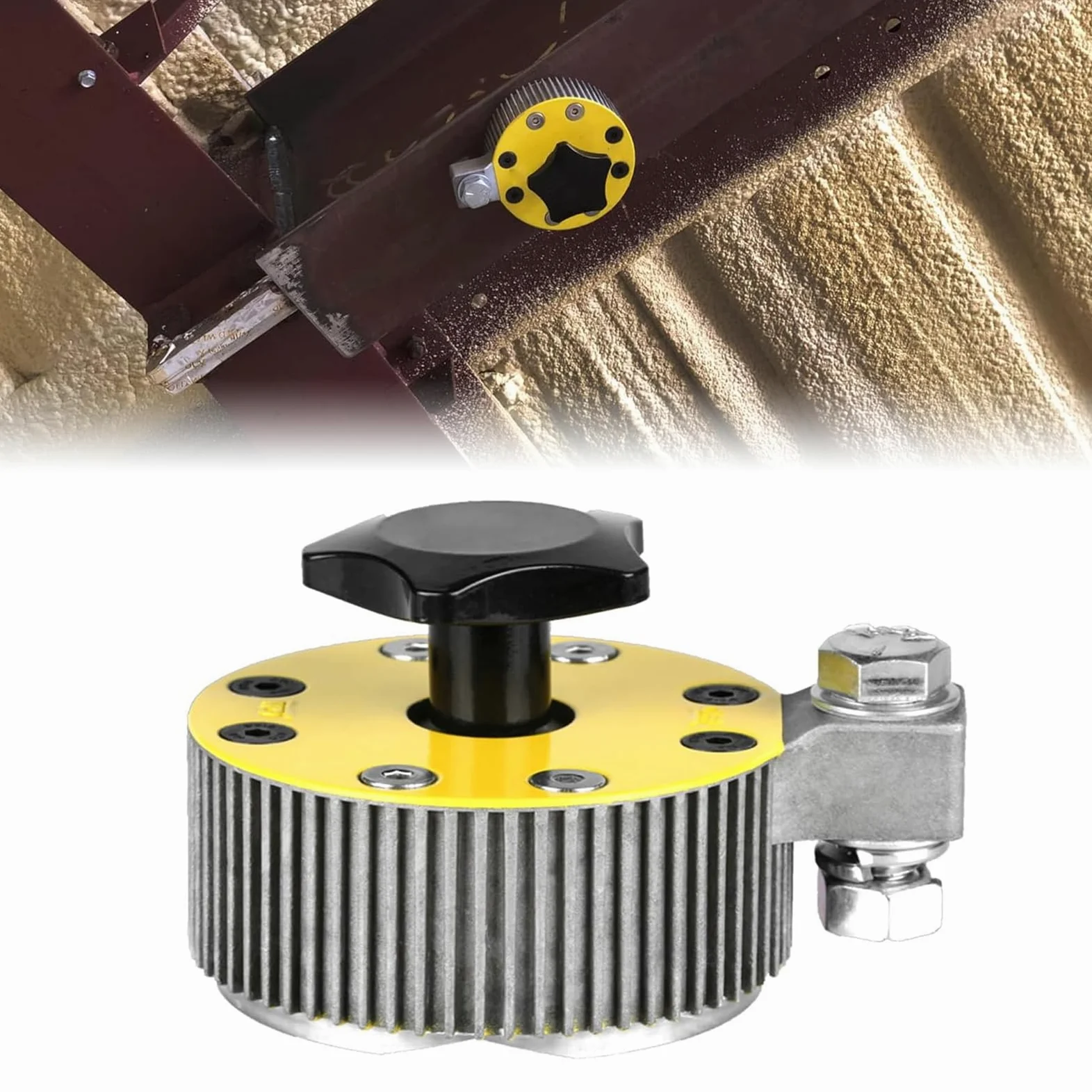 FTVOGUE Magnetyczny Zacisk Podstawy do Uziemienia Spawalniczego, Uchwyt Spawalniczy z Przełączanym Magnesem NdFeB 600 Amp 89 Kgf, łatwe w Czyszczeniu Złącze Uziemiające do Spawarki Obróbka Metali