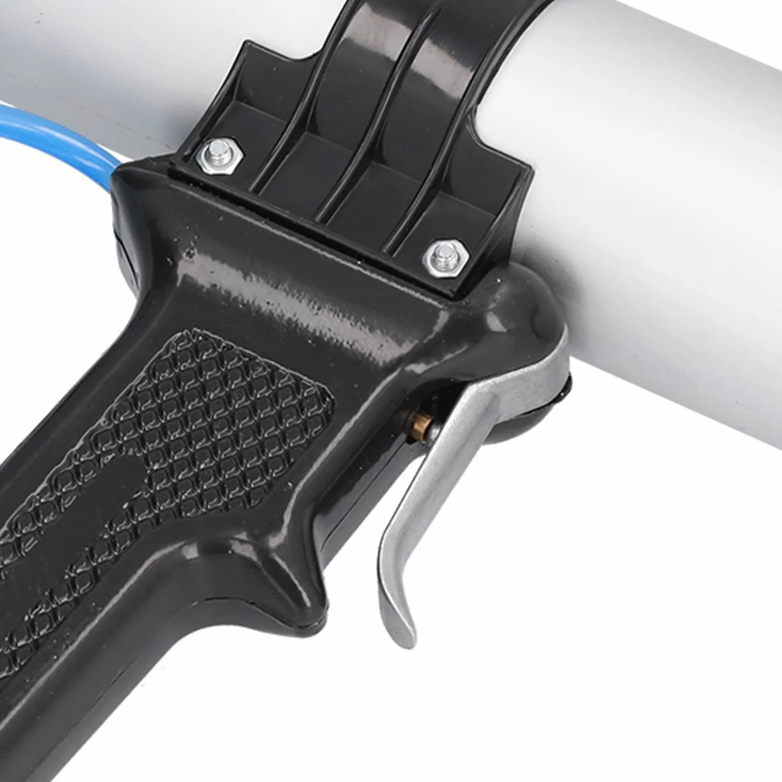 ASHATA Profesjonalny Pneumatyczny Pistolet do Uszczelniania z Regulatorem Ciśnienia Powietrza – 310 Ml Zasilany Powietrzem Pistolet do Klejenia ze Stopu Aluminium, Zapewniający precyzyjną kontrolę