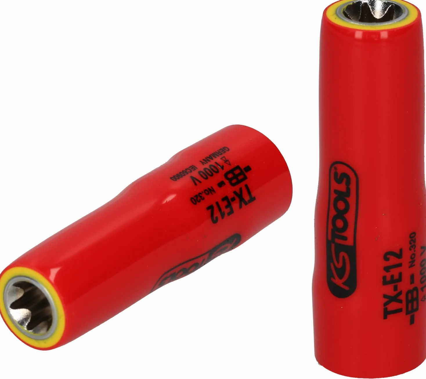 KS Tools 117.2371 3/8" Torx-E-Nasadka z izolacją ochronną, E12,długa