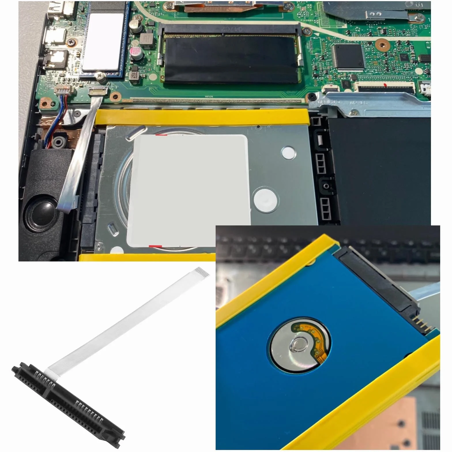 Złącze kabla dysku twardego 2,5" HDD/SSD z uniwersalnym wspornikiem kompatybilne z ASUS VivoBook 14 15 S14 S15 S430 S530 X412 X512 R424 R564