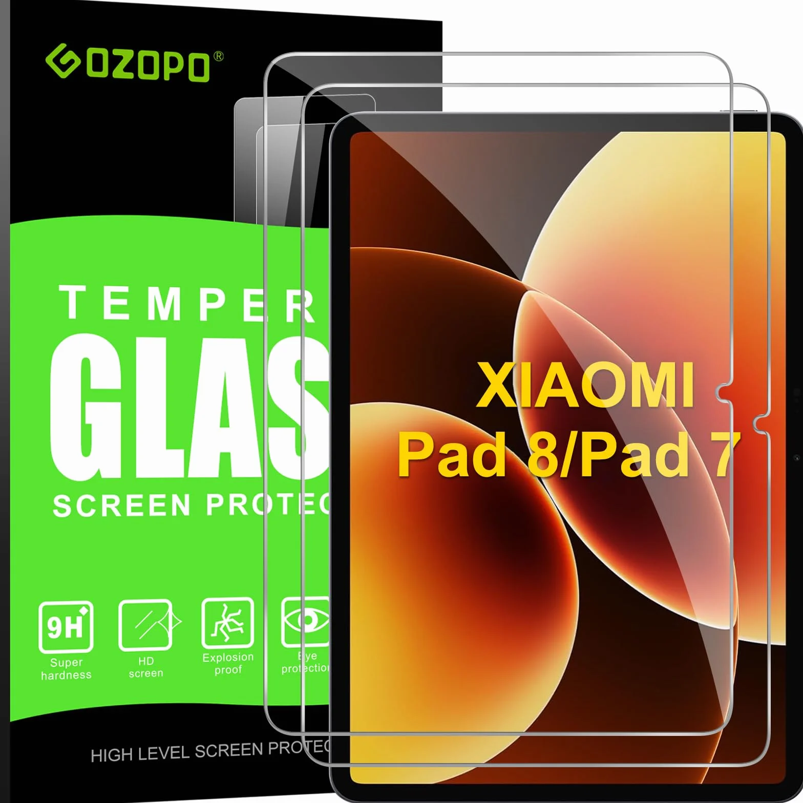 Folia ochronna Xiaomi Pad 8 / Pad 8 Pro / Xiaomi Pad 7 / Pad 7 Pro 11,2 cala 9H twardość szkło, 2 sztuki