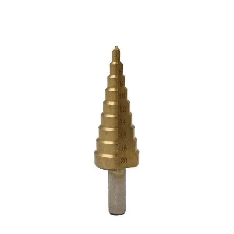 1/3 sztuk 4mm do 12mm 20mm 32mm HSS stalowe wiertła stopniowe zestaw narzędzi z chwytem sześciokątnym powlekane metalowe wiertła zestaw narzędzi do wycinania otworów 4-12/20/32mm (rozmiar: 1 szt. 4