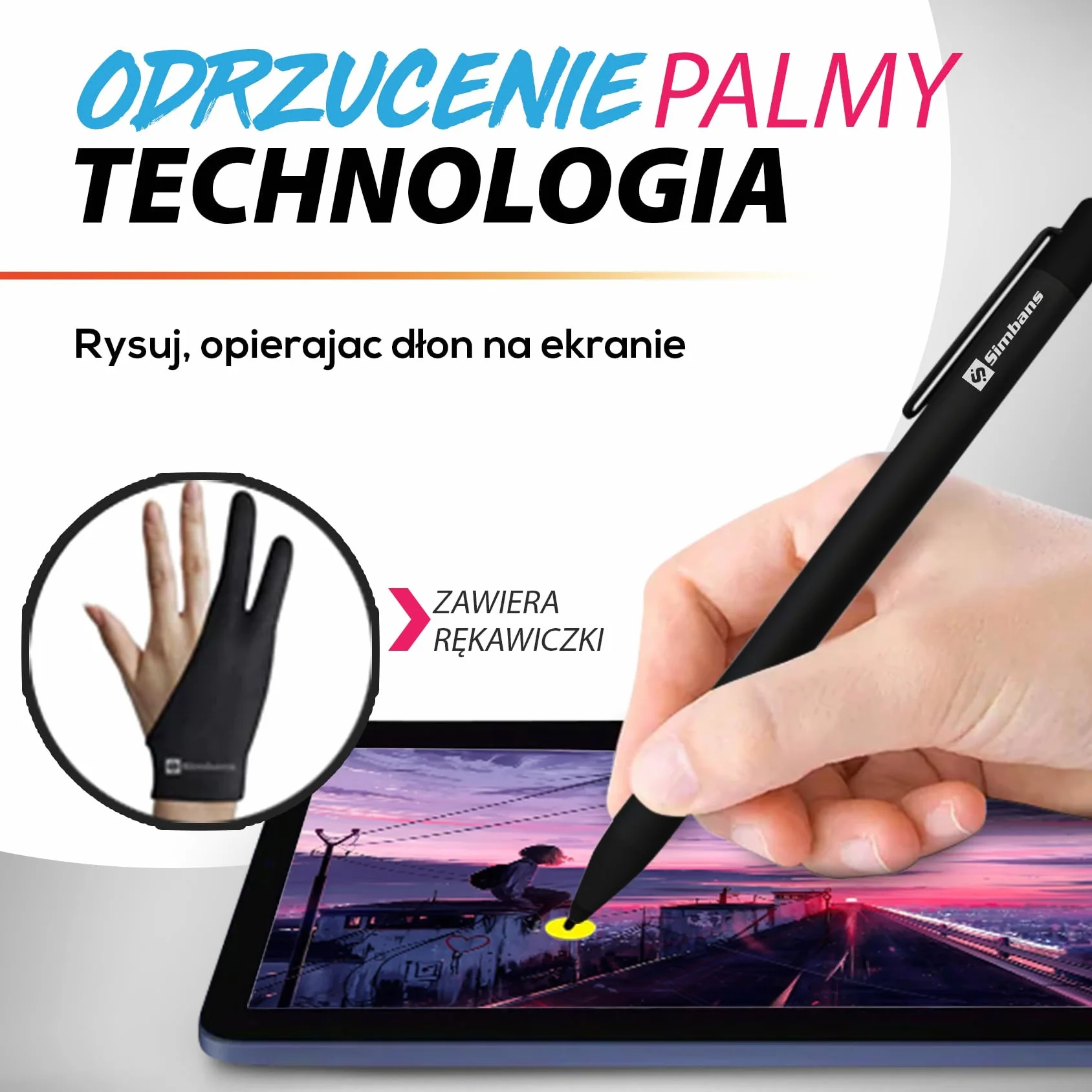 Simbans PicassoTab tablet graficzny 11,6 cala z długopisem