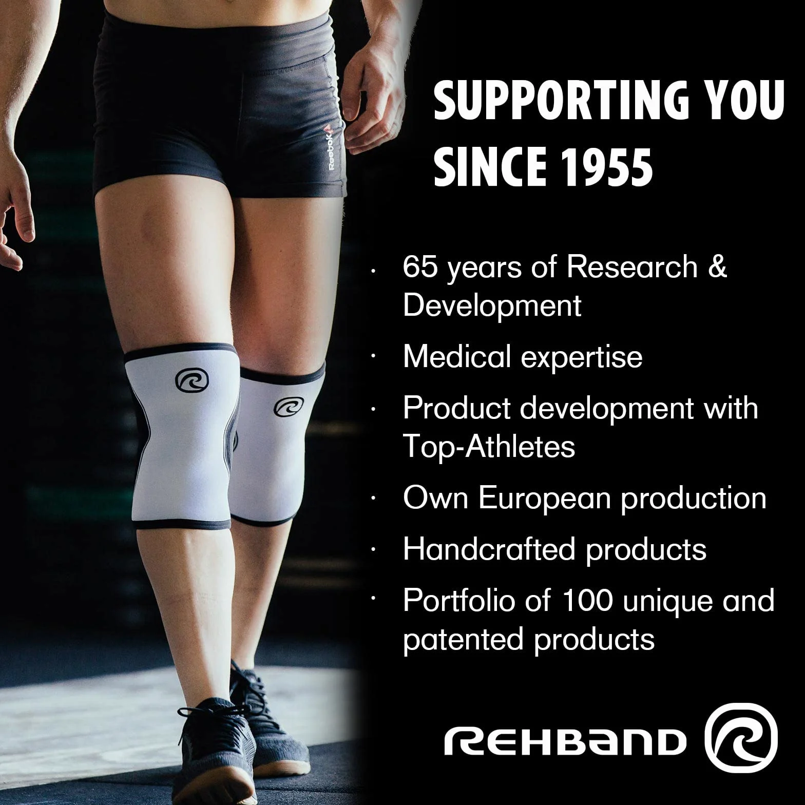 Rehband QD bandaż na łokcie, czarny, XL