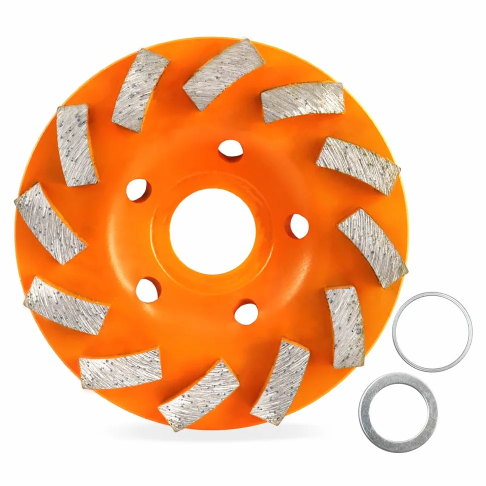1 szt. 4"/Średnica 100 mm Diamentowe ściernice garnkowe do betonu, marmuru, granitu, muru, cegły, otworu 22,23 mm, gorąco tłoczone, 1 szt. 4"/Średnica 100 mm, 1
