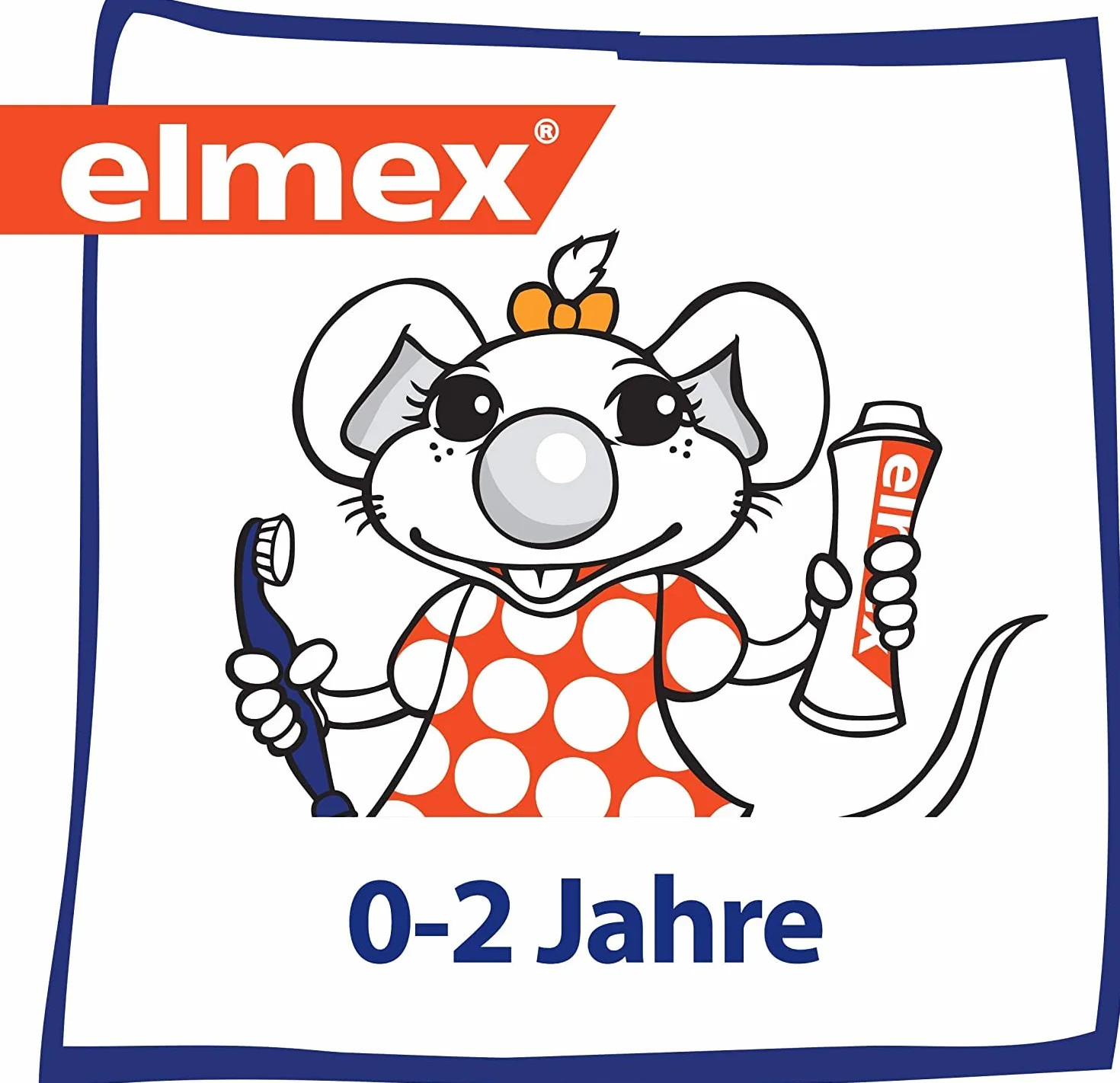 szczoteczka do nauki elmex z pastą do zębów dla dzieci elmex 12 ml, 0-2 lata, mieszany, 1 sztuka