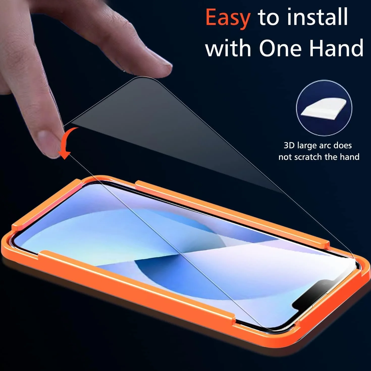 Ferilinso for iPhone 14 & 13 3 Pack Screen Protector + 2 Pack Camera Lens Protector