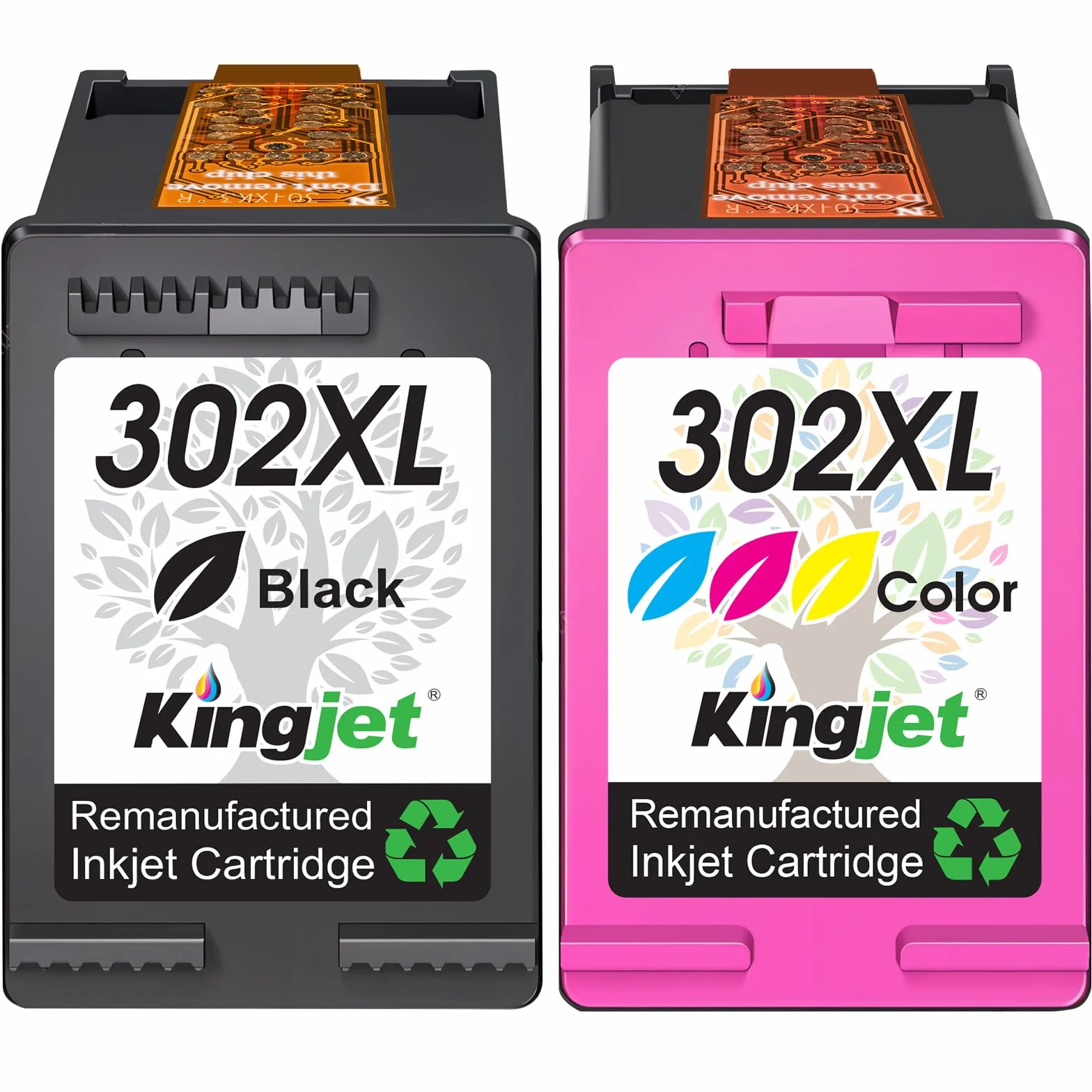 302 XL Wkład atramentowy kompatybilny z HP, zestaw czarno-kolorowy Multipack do drukarek Envy 4520 4522 4524 4525, Officejet 3830 3831 5230, Deskjet 2130 3630 3636 3639