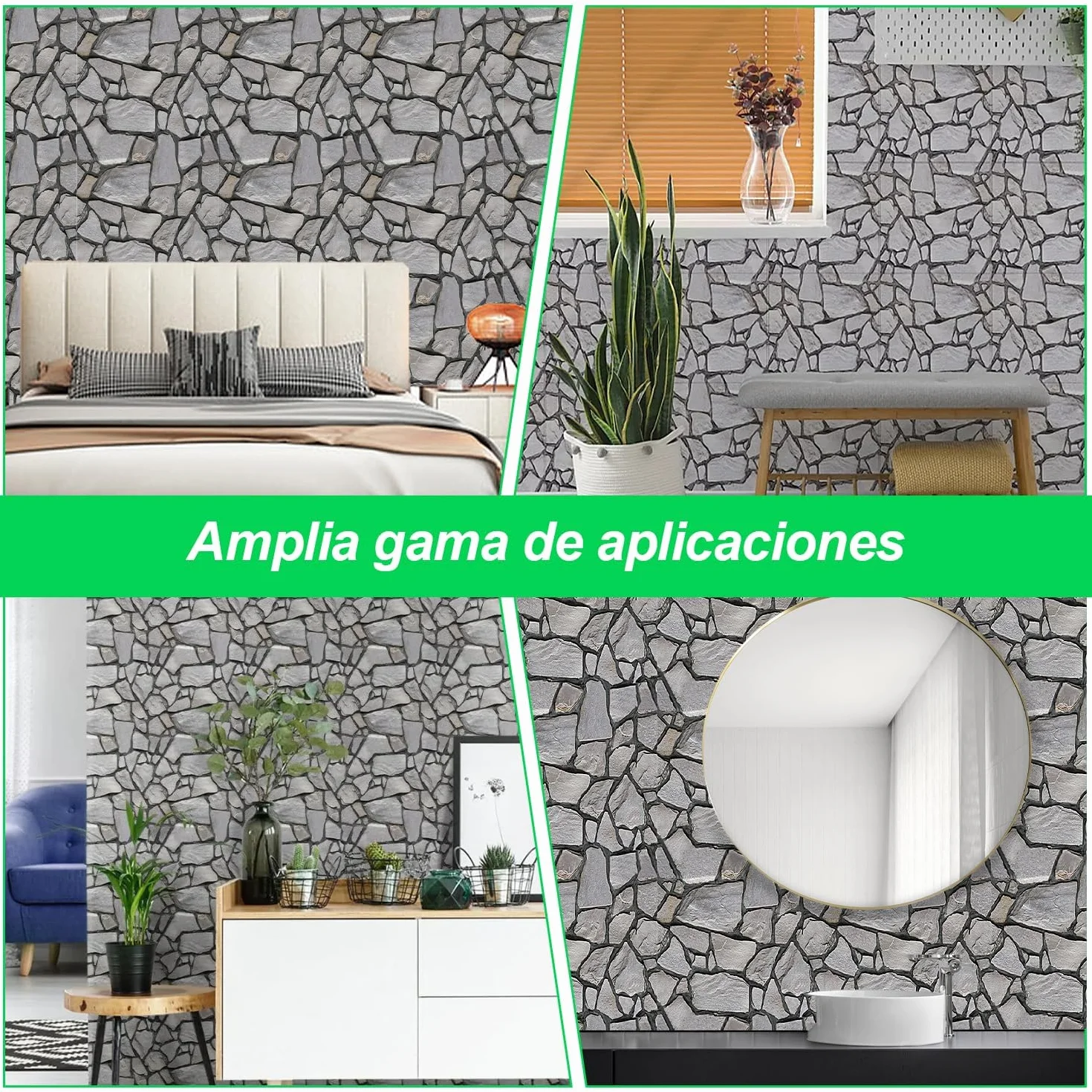 30 sztuk tapet o wyglądzie kamienia, 30 x 30 cm, wodoszczelna tapeta z PCW, panele ścienne 3D o wyglądzie kamienia, samoprzylepne, panele ścienne do drzwi ściennych, sypialni, kuchni