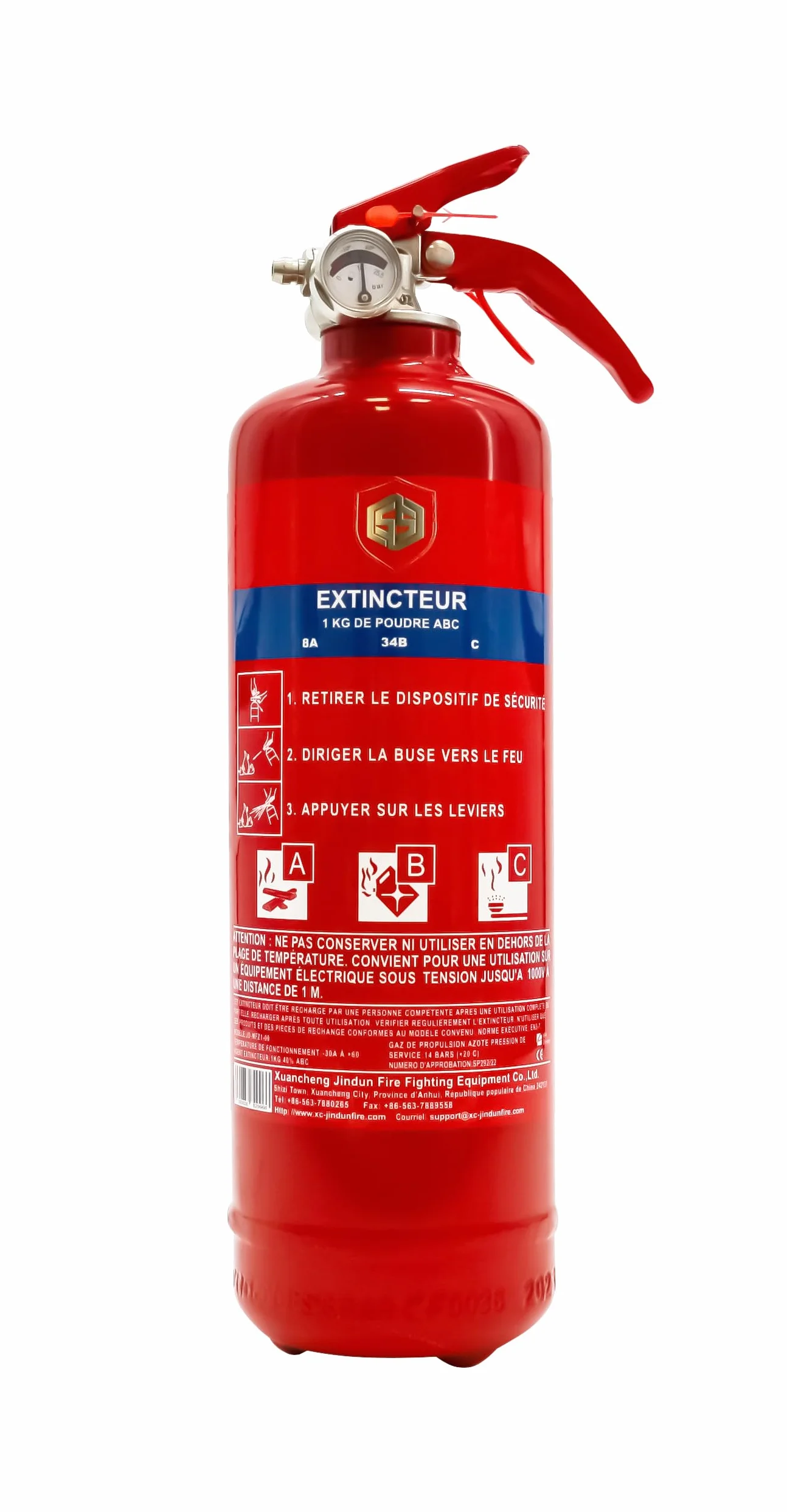 1KG Gaśnica proszkowa ABC