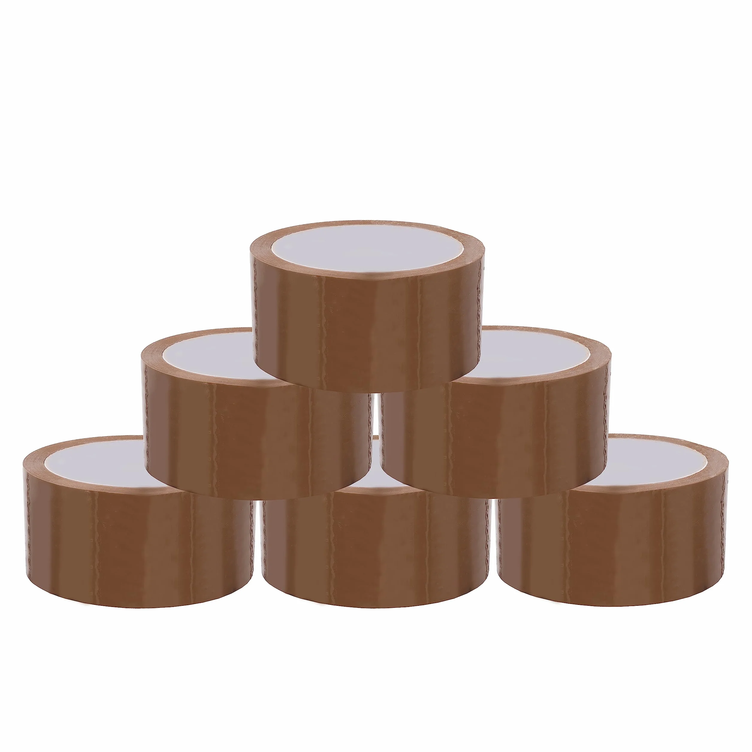 BIGtec 6 rolek taśmy klejącej do pakowania, taśma do pakowania, standardowa taśma do pakowania, długość 66 m, szerokość 48 mm, brązowa, materiał do pakowania paczek i kartonów