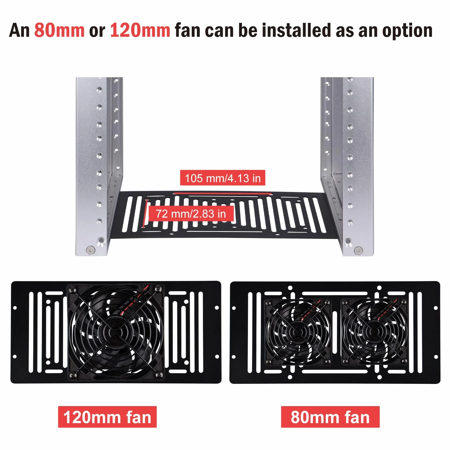 GeeekPi DeskPi RackMate T1, 10-calowa szafa serwerowa 8U, mini rack o głębokości 200mm z półką i pustym panelem, do 10-calowego sprzętu AV, NAS i serwera (srebro)